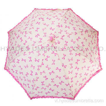 Cô gái dễ thương Frill Auto Open Kids Umbrella